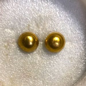 Button earrings